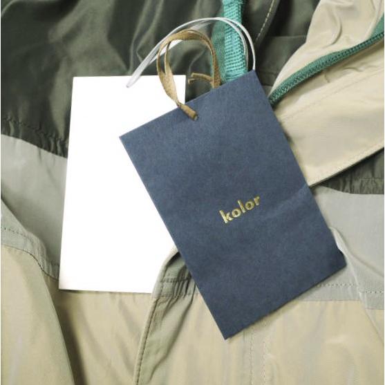 新品 kolor カラー 24SS 日本製 ナイロンスタンドカラーコート