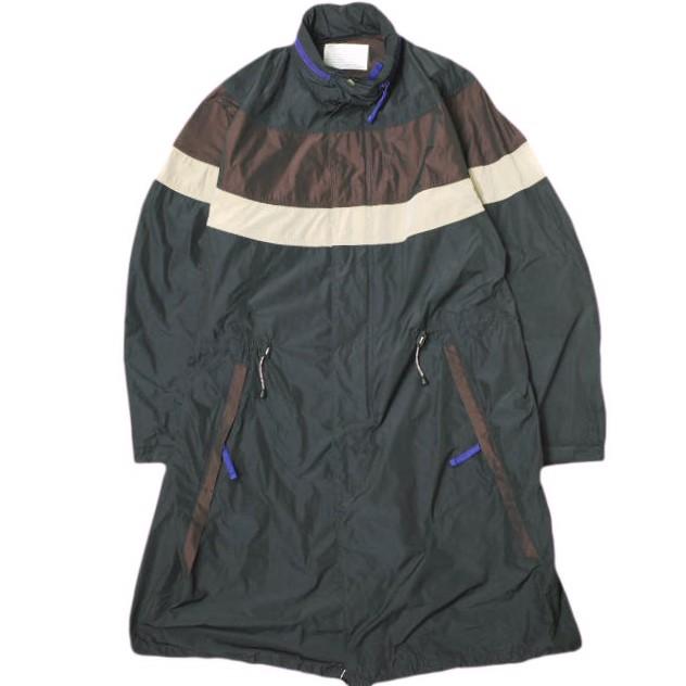 新品 kolor カラー 24SS 日本製 ナイロンスタンドカラーコート 24SCM