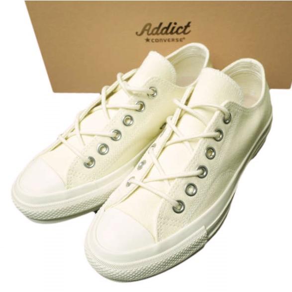 新品 CONVERSE ADDICT コンバースアディクト CHUCK TAYLOR CANVAS OX チャックテイラー キャンバス オックス 1AD250 US6(24.5cm) OFF WHITE | 