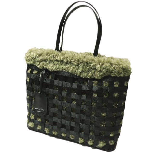 HYKE CHACOLI コラボ　バッグ ARTWORK福岡 CHACOLI×HYKE（チャコリ×ハイク） LEATHER TOTE BAG