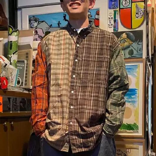 SSZ エスエスズィー 25SS 日本製 COLOR BLOCK SHIRTS クレイジーパターンチェックBDシャツ 11-11-1209-139 M Murti BEAMS BD CRAZY g22199 |  | 02