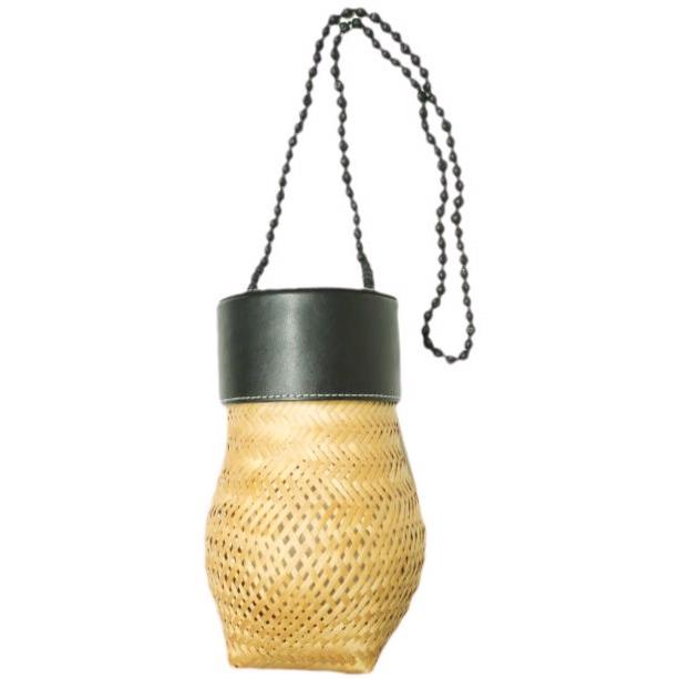 BALLEN バレン 日本製 TERLENKA BASKET かごバッグ Natural/Black CITYSHOP ストロー カバン g22210 | 