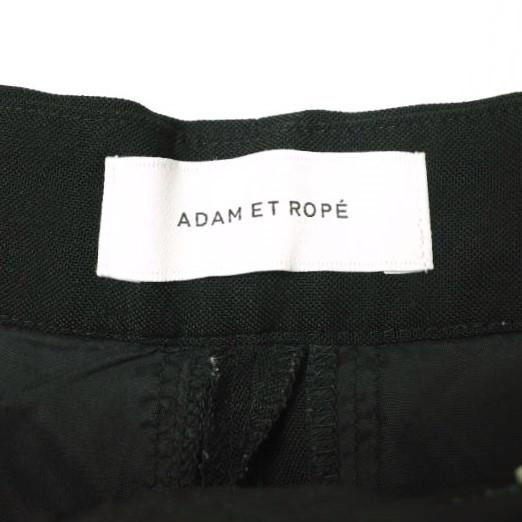 ADAM ET ROPE アダムエロペ 21SS 洗える センタープレスセミワイドスラックス GAS01210 34 ブラック パンツ 1プリーツ ボトムス g22220 |  | 03