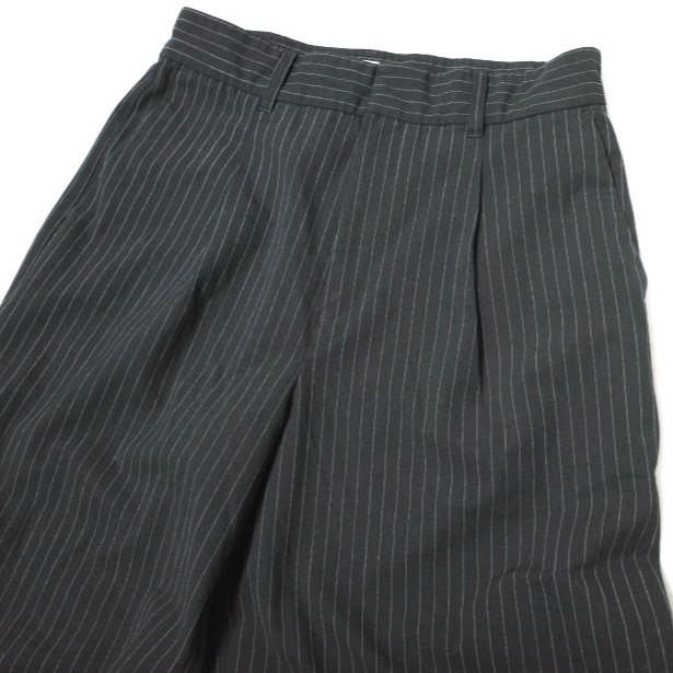 ADAM ET ROPE アダムエロペ 23SS サステナブル ストライプセミワイドパンツ GAS03060 36 ネイビー スラックス ボトムス g22236 |  | 04