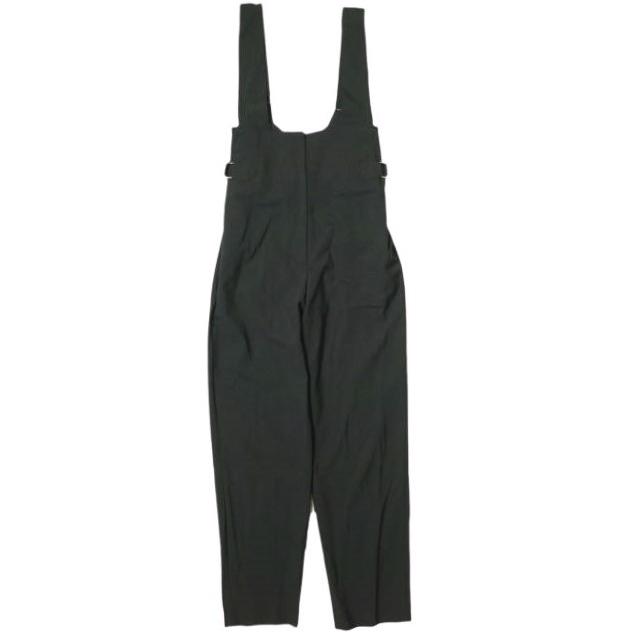 H BEAUTY＆YOUTH エイチ HIGH WAIST OVERALLS ハイウエストオーバーオール 1614-299-5542 S BLK ジャンプスーツ オールインワン サロペット | 