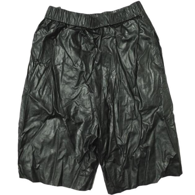 H BEAUTY＆YOUTH エイチ 日本製 FAKE LEATHER SHORT PANTS フェイクレザーショートパンツ 1619-299-0913 S ブラック ショーツ イージー |  | 01
