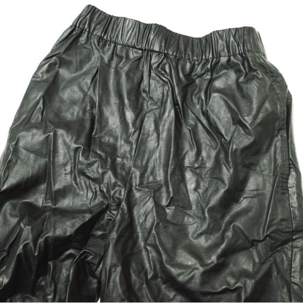 H BEAUTY＆YOUTH エイチ 日本製 FAKE LEATHER SHORT PANTS フェイクレザーショートパンツ 1619-299-0913 S ブラック ショーツ イージー |  | 03