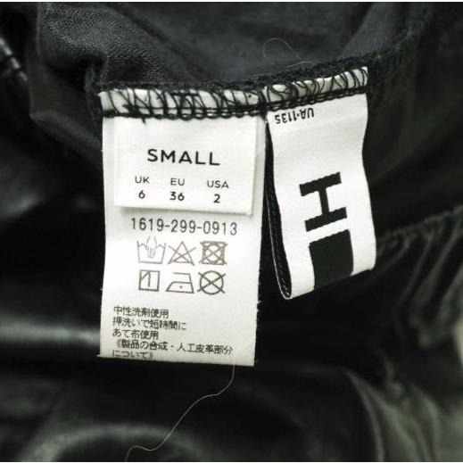 H BEAUTY＆YOUTH エイチ 日本製 FAKE LEATHER SHORT PANTS フェイクレザーショートパンツ 1619-299-0913 S ブラック ショーツ イージー |  | 05