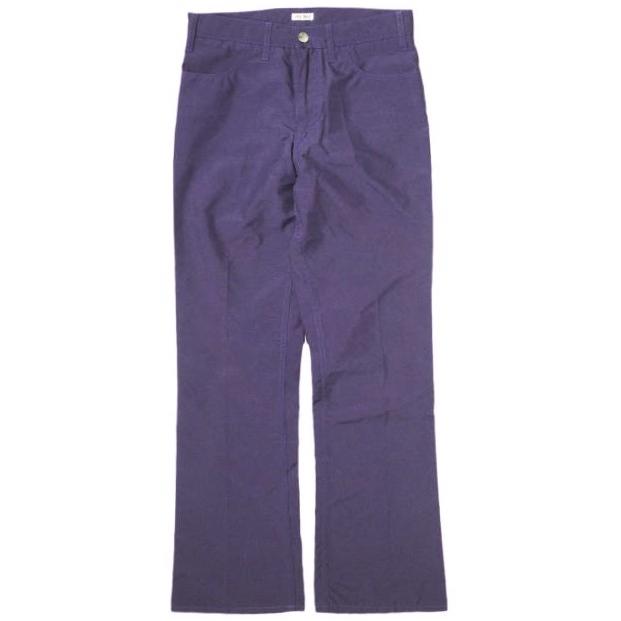 INSCRIRE アンスクリア 日本製 Canvas Sta-Prest ポリエステルキャンバス スタプレストパンツ I19SS-PT30A 36 パープル フレア g22266 | 
