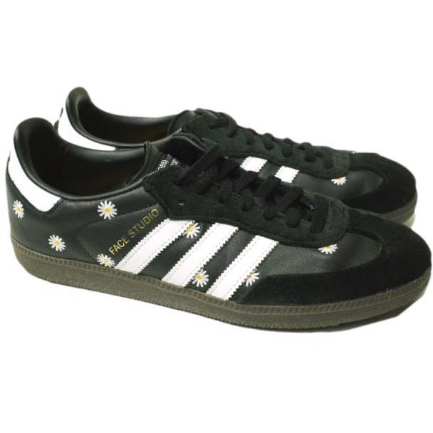 アディダススニーカーアトモス SAMBA FACE26.5㎝ イラストレーター”FACE“氏のオリジナルデザインを踏襲したatmos別注