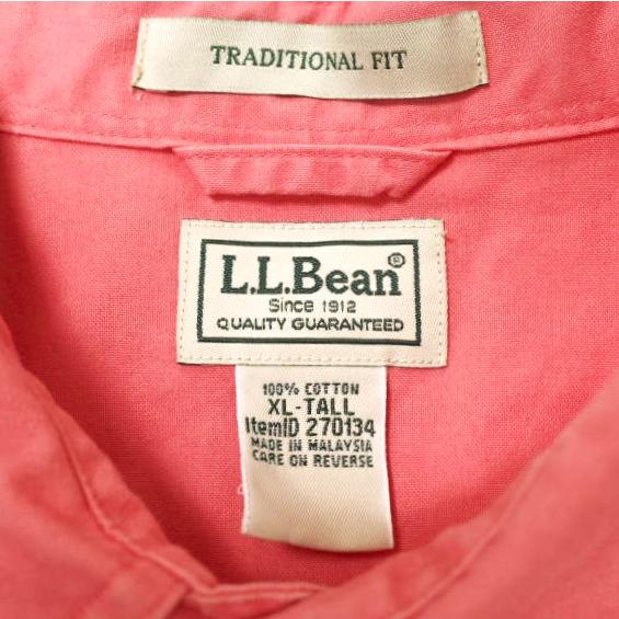 L.L.Bean エルエルビーン Men's Sunwashed Canvas Shirt Traditional Fit サンウォッシュ・キャンバス・シャツ 270134 XL-TALL ピンク |  | 02