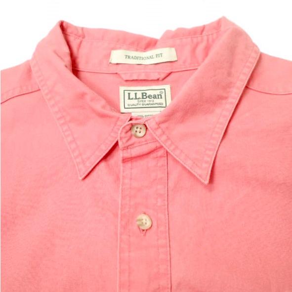 L.L.Bean エルエルビーン Men's Sunwashed Canvas Shirt Traditional Fit サンウォッシュ・キャンバス・シャツ 270134 XL-TALL ピンク |  | 03