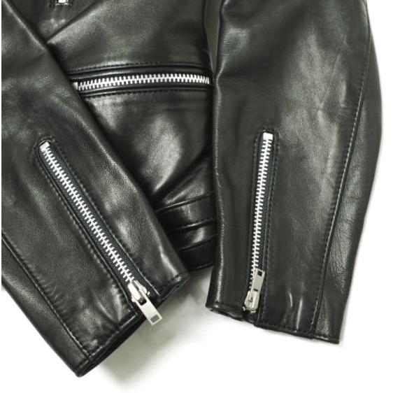 Scye サイ 日本製 GTモンザ型 スペインラムレザーダブルフロントバイカージャケット 1216-63051 38 BLACK 定価275,000円 ダブルライダース |  | 05