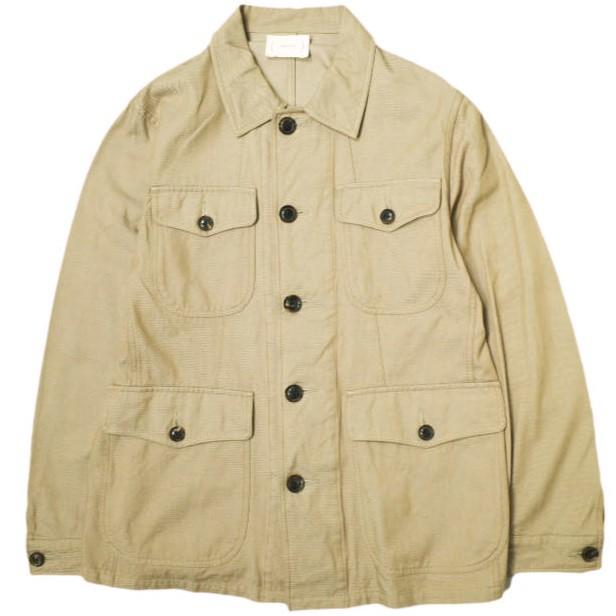 CANTATE カンタータ 日本製 Cavalry Safari Jacket キャバルリーサファリジャケット 17SSCA043 48 ベージュ アウター CANTATE カンタータ 日本製 Cavalry Safari Jacket キャバルリー