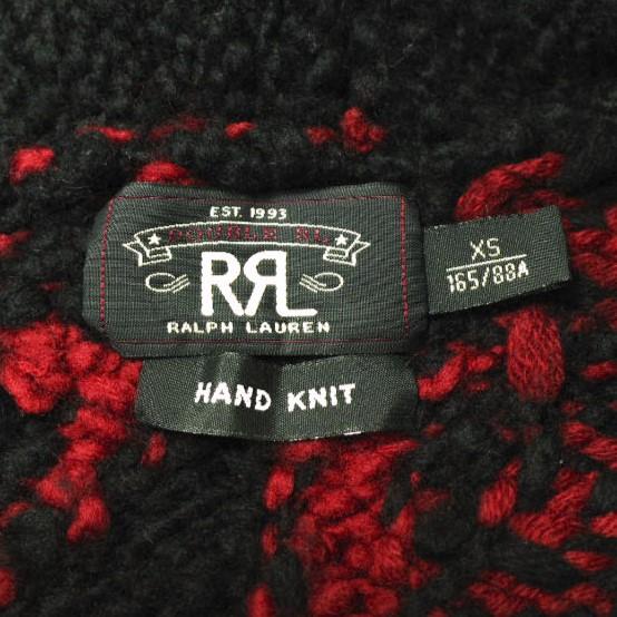 RRL ダブルアールエル HAND KNIT NATIVE SHAWL COLLAR CARDIGAN ハンドニット ネイティブショールカラーカーディガン XS RED Double RL |  | 02