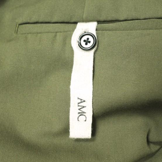 AMC エーエムシー 日本製 Julian gabadine ウールギャバジン 2プリーツスラックス 50 ARMY GREEN パンツ テーパード ボトムス g22340 |  | 05