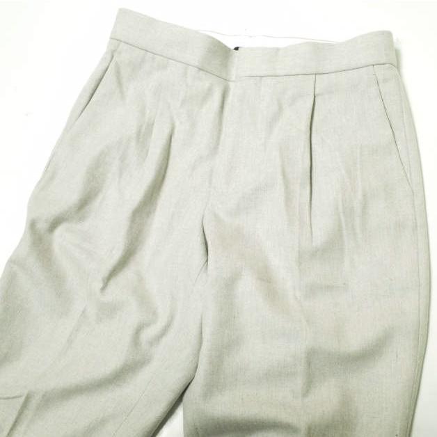 Drawer ドゥロワー 日本製 ウールフランネルパンツ 6514-236-1242 38 ライトグレー 1タック テーパード スラックス ボトムス g22369 |  | 03