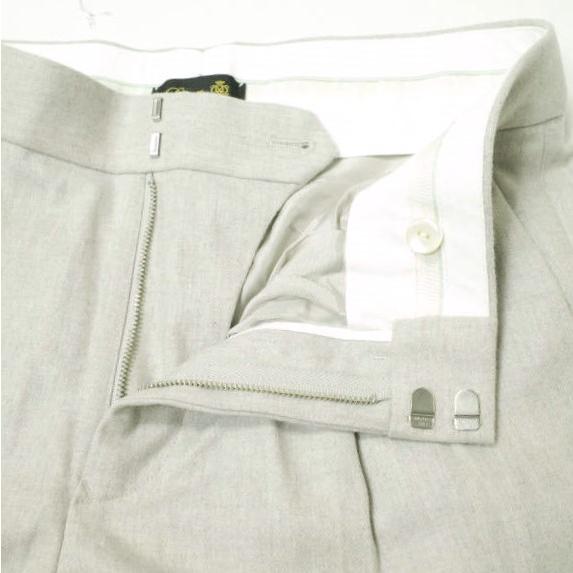 Drawer ドゥロワー 日本製 ウールフランネルパンツ 6514-236-1242 38 ライトグレー 1タック テーパード スラックス ボトムス g22369 |  | 04