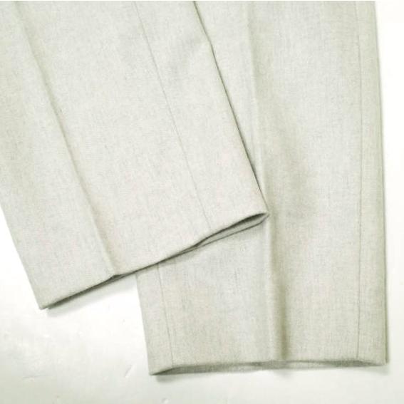 Drawer ドゥロワー 日本製 ウールフランネルパンツ 6514-236-1242 38 ライトグレー 1タック テーパード スラックス ボトムス g22369 |  | 06