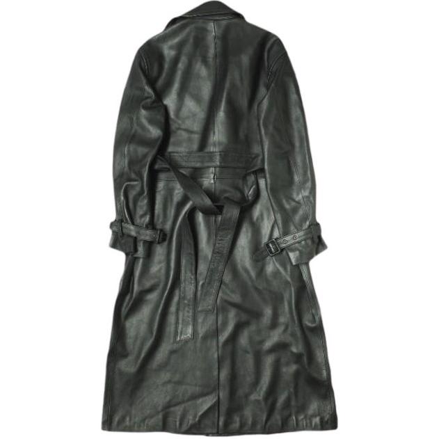 H BEAUTY＆YOUTH エイチ ビューティーアンドユース LEATHER TRNCH COAT シープレザートレンチコート 1625-199-4645 S BLACK g22378 |  | 01