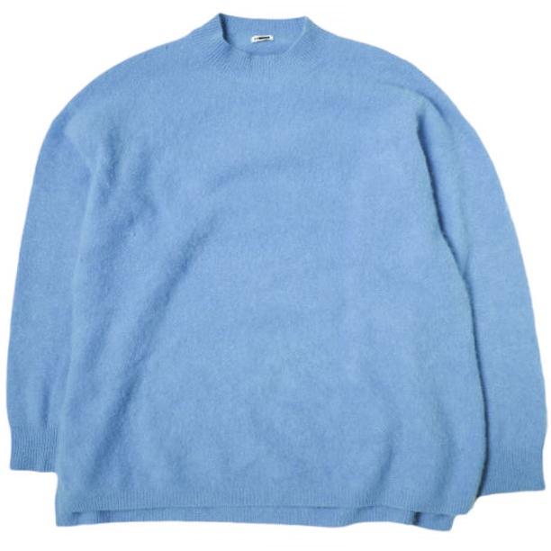 H BEAUTY＆YOUTH エイチ BIG KNIT PULLOVER ウールカシミヤ オーバーサイズクルーネックニット 1613-104-3273 Free ブルー セーター | 
