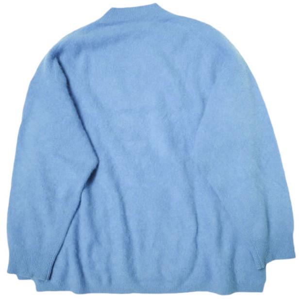 H BEAUTY＆YOUTH エイチ BIG KNIT PULLOVER ウールカシミヤ オーバーサイズクルーネックニット 1613-104-3273 Free ブルー セーター |  | 01