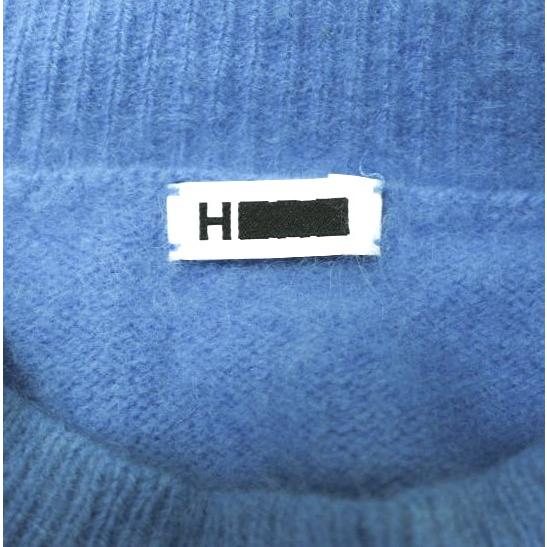 H BEAUTY＆YOUTH エイチ BIG KNIT PULLOVER ウールカシミヤ オーバーサイズクルーネックニット 1613-104-3273 Free ブルー セーター |  | 03