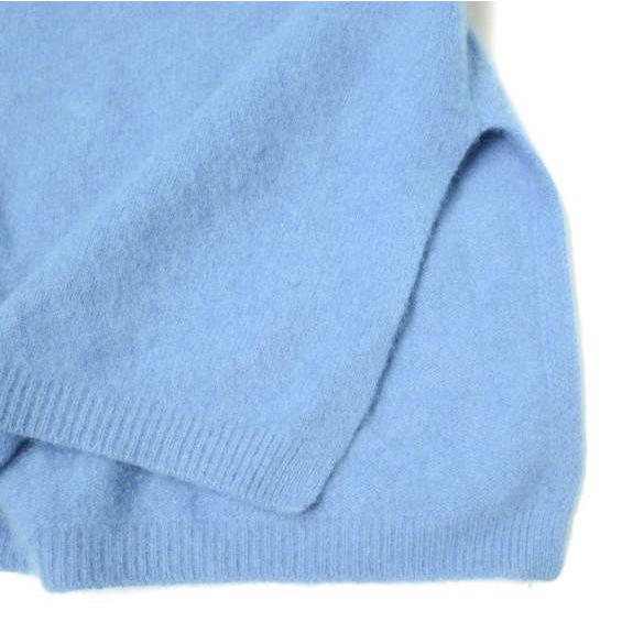 H BEAUTY＆YOUTH エイチ BIG KNIT PULLOVER ウールカシミヤ オーバーサイズクルーネックニット 1613-104-3273 Free ブルー セーター |  | 06