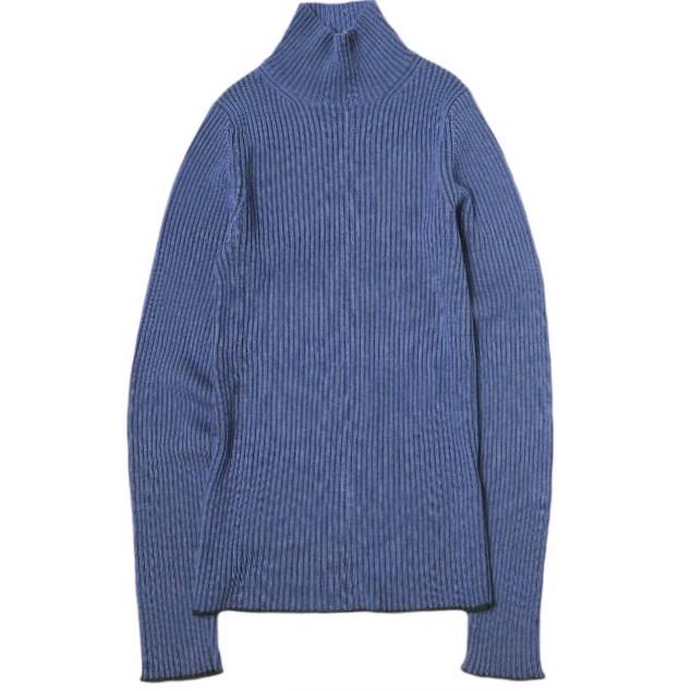 H BEAUTY＆YOUTH エイチビューティーアンドユース WOOL RAYON RIB HIGH NECK KNIT ウールレーヨンリブハイネックニット 1613-199-3413 NAVY | 