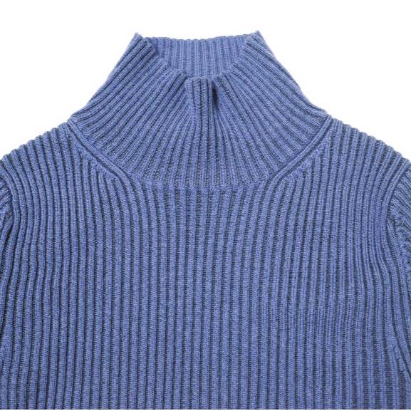 H BEAUTY＆YOUTH エイチビューティーアンドユース WOOL RAYON RIB HIGH NECK KNIT ウールレーヨンリブハイネックニット 1613-199-3413 NAVY |  | 04