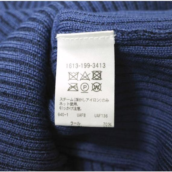 H BEAUTY＆YOUTH エイチビューティーアンドユース WOOL RAYON RIB HIGH NECK KNIT ウールレーヨンリブハイネックニット 1613-199-3413 NAVY |  | 07