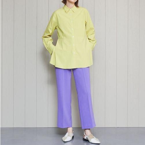 H BEAUTY＆YOUTH エイチ 日本製 DOUBLE CLOTH WIDE TAPERED PANTS ダブルクロスワイドテーパードパンツ 1614-299-5394 S パープル |  | 02