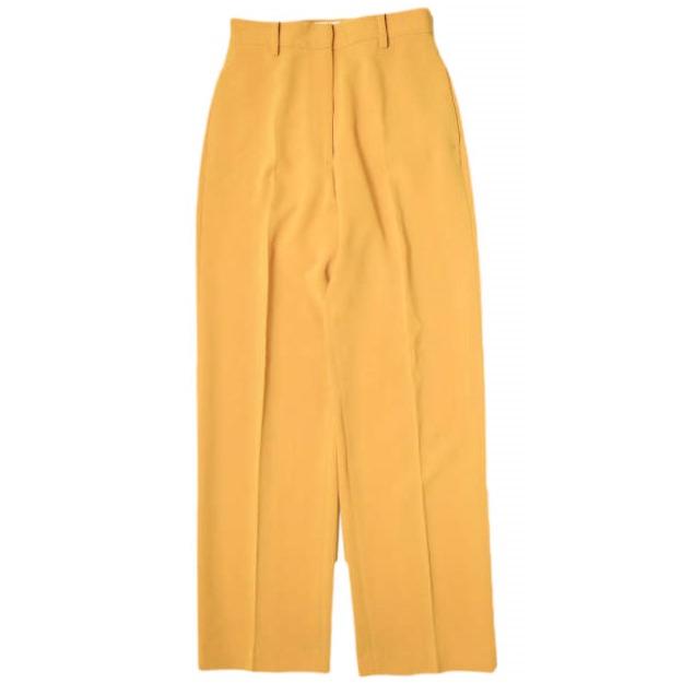 H BEAUTY＆YOUTH エイチ 日本製 DOUBLE CLOTH WIDE TAPERED PANTS ダブルクロスワイドテーパードパンツ 1614-299-4930 S マスタード | 