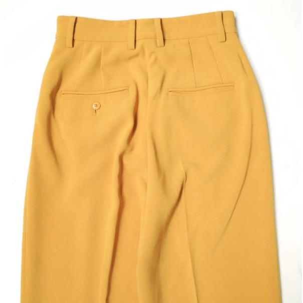 H BEAUTY＆YOUTH エイチ 日本製 DOUBLE CLOTH WIDE TAPERED PANTS ダブルクロスワイドテーパードパンツ 1614-299-4930 S マスタード |  | 06