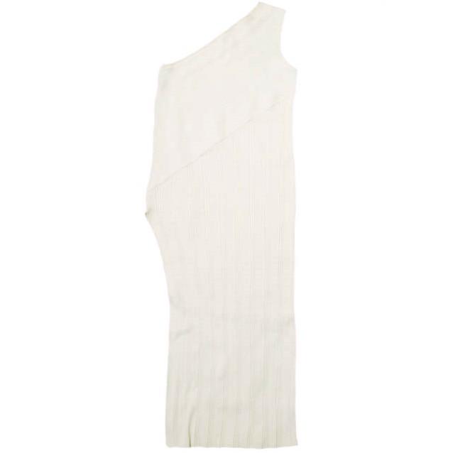 PHEENY フィーニー 日本製 RANDOM RIB ONE SHOULDER DRESS ランダムリブワンショルダードレス PS19-CS16 Free オフホワイト ワンピース |  | 01