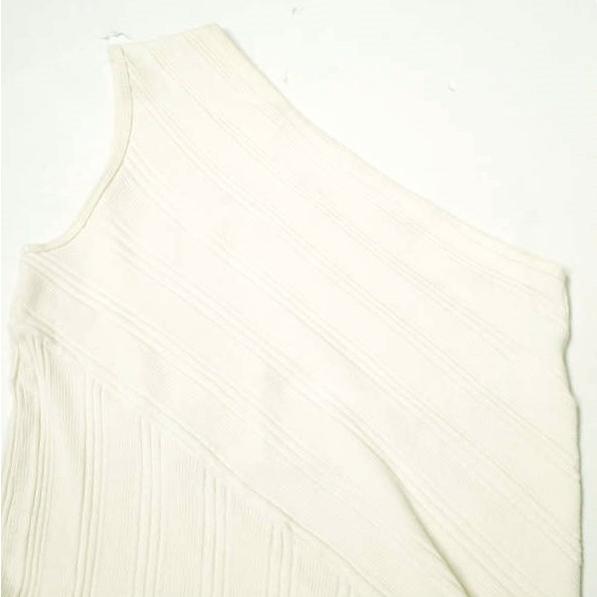 PHEENY フィーニー 日本製 RANDOM RIB ONE SHOULDER DRESS ランダムリブワンショルダードレス PS19-CS16 Free オフホワイト ワンピース |  | 03