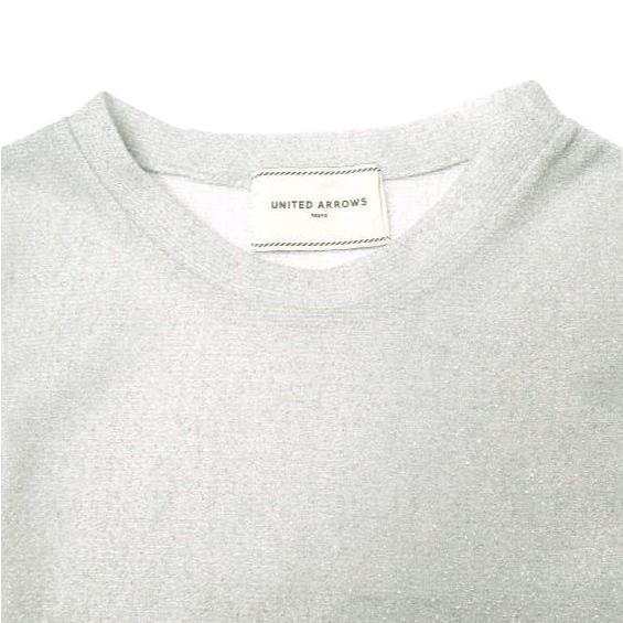 UNITED ARROWS ユナイテッドアローズ 日本製 グリッターラメジャージーカットソー 1512-222-1061 Free シルバー 長袖 トップス g22414 |  | 04