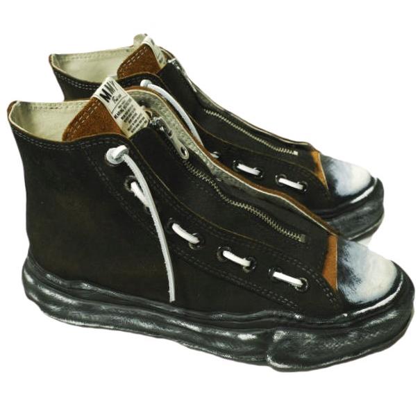 ISAMU KATAYAMA BACKLASH x MAISON MIHARA YASUHIRO 24SS 別注 PETERSON OG SOLE STEER SUEDE GARMENT-DYED HIGH-TOP SNEAKER C11FW710 42 |  | 02