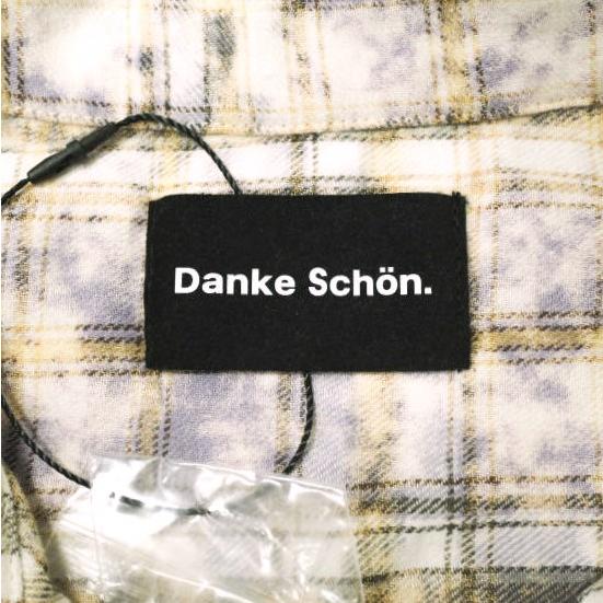 新品 Danke Schon ダンケシェーン 25SS BLEACH CHECK OPEN COLLER SHIRTS ブリーチチェックオープンカラーシャツ UNS25082 Free パープル |  | 03