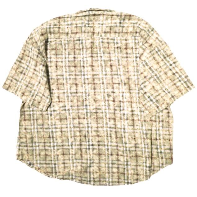 新品 Danke Schon ダンケシェーン 25SS BLEACH CHECK OPEN COLLER SHIRTS ブリーチチェックオープンカラーシャツ UNS25082 Free ベージュ |  | 01