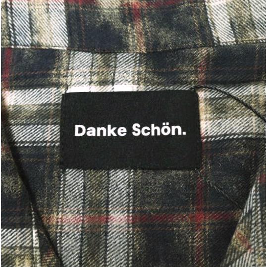 新品 Danke Schon ダンケシェーン 25SS BLEACH CHECK OPEN COLLER SHIRTS ブリーチチェックオープンカラーシャツ UNS25082 Free ブラック |  | 03