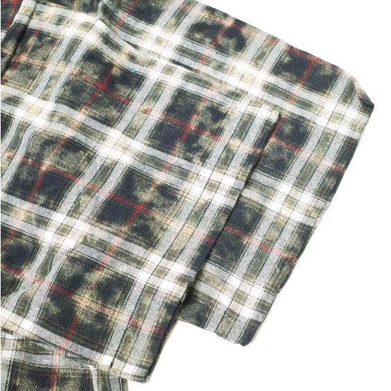新品 Danke Schon ダンケシェーン 25SS BLEACH CHECK OPEN COLLER SHIRTS ブリーチチェックオープンカラーシャツ UNS25082 Free ブラック |  | 05