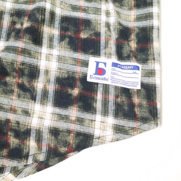 新品 Danke Schon ダンケシェーン 25SS BLEACH CHECK OPEN COLLER SHIRTS ブリーチチェックオープンカラーシャツ UNS25082 Free ブラック |  | 06