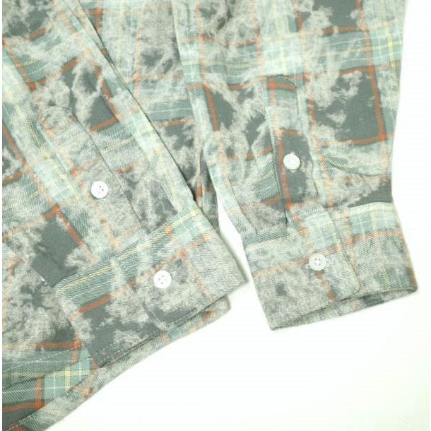新品 Danke Schon ダンケシェーン 25SS WEB＆DEPOT限定 BLEACH CHECK LONG SHIRT ブリーチチェックロングスリーブシャツ UNS25084 グリーン |  | 06