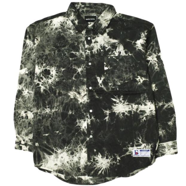 新品 Danke Schon ダンケシェーン 25SS WEB＆DEPOT限定 TIE DYE LONG SHIRTS タイダイ染めロングスリーブシャツ UNS25083 Free ブラック | 