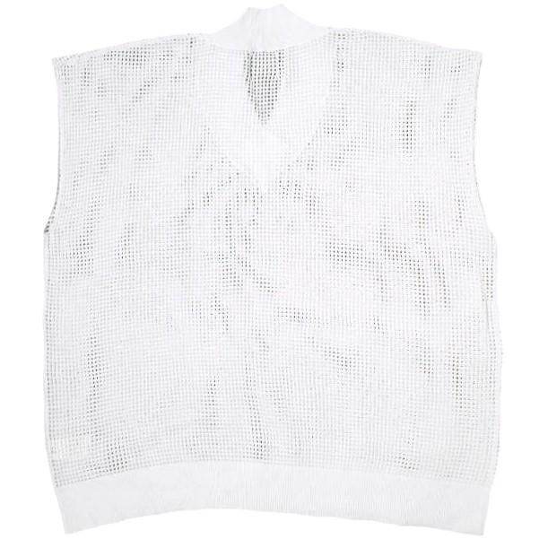 新品 Danke Schon ダンケシェーン 23SS 12GG メッシュベスト 23S-KNN059-DS Free ホワイト ニット トップス g22452 |  | 01