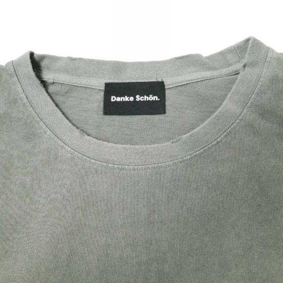 新品 Danke Schon ダンケシェーン 活性染ポケット S/S tee バックロゴ刺繍 ショートスリーブTシャツ UNSSSDK00 L グレー ダメージ加工 |  | 04