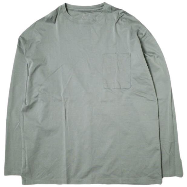 A4A エーフォーエー スーピマシルケットボックス ロングスリーブTシャツ A4A202212-006 M グレー 長袖 LHP カットソー トップス g22501 | 