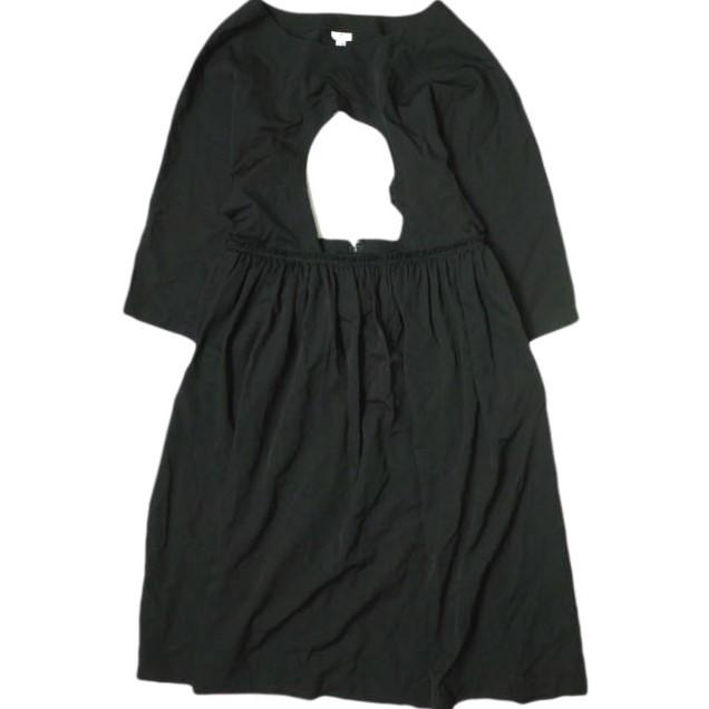 COMME des GARCONS コムデギャルソン コムコム 20AW 日本製 CIRCLE CUTOUT DRESS サークルカットアウトワンピース RF-A003 M ブラック | 