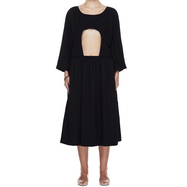 COMME des GARCONS コムデギャルソン コムコム 20AW 日本製 CIRCLE CUTOUT DRESS サークルカットアウトワンピース RF-A003 M ブラック |  | 02